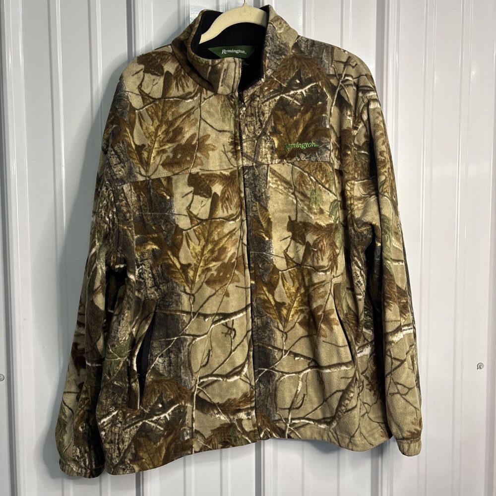 Remington Mens Fleece Camo Hunting Jacket XL